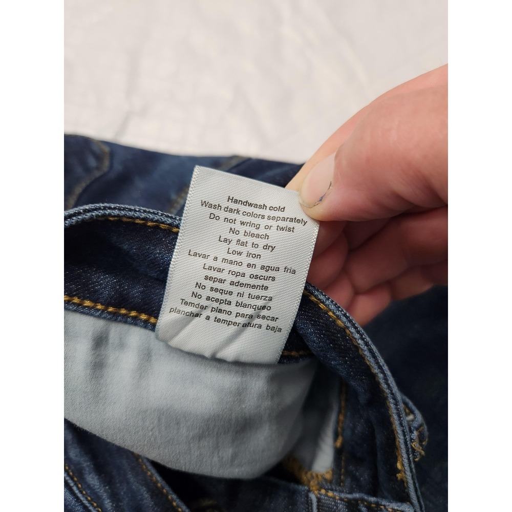 Judy Blue Jeans‎ Womens 15/32 Blue Skinny Fit High Rise Frayed Hem Stretch Denim - Picture 4 of 13